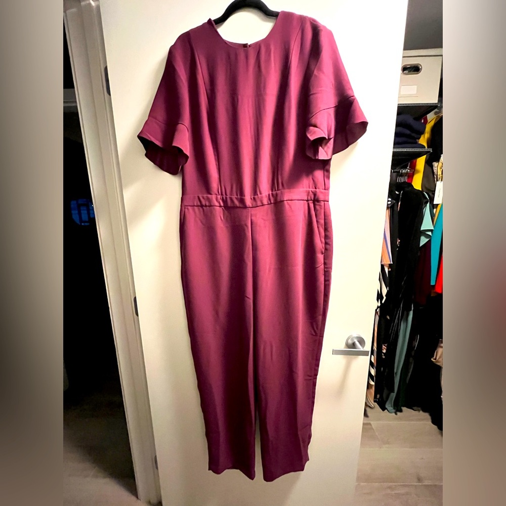 NWT Banana Republic Burgundy Jumpsuit